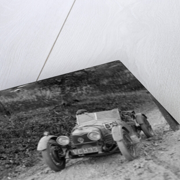 Riley Brooklands 2-seater sports of JE Lancaster taking part in the Inter-Varsity Trial, 1930 by Bill Brunell