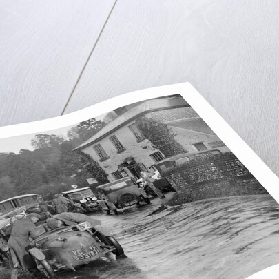 Riley Brooklands outside the Stonor Arms Hotel, Henley-on-Thames, Inter-Varsity Trial, 1930 by Bill Brunell