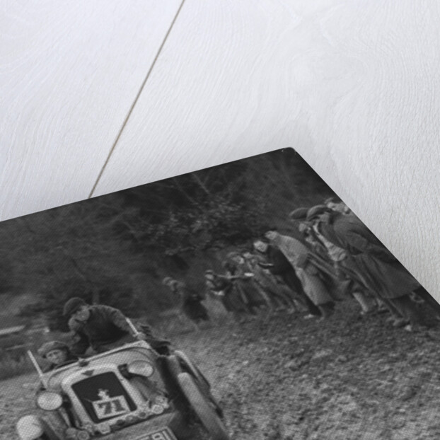 Austin 7 Boyd Carpenter 2-seater sports of E Stockvis taking part in the Inter-Varsity Trial, 1930 by Bill Brunell