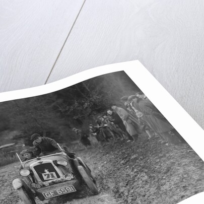 Austin 7 Boyd Carpenter 2-seater sports of E Stockvis taking part in the Inter-Varsity Trial, 1930 by Bill Brunell