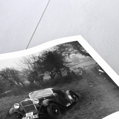 Singer of L Sandford at the Sunbac Colmore Trial, near Winchcombe, Gloucestershire, 1934 by Bill Brunell