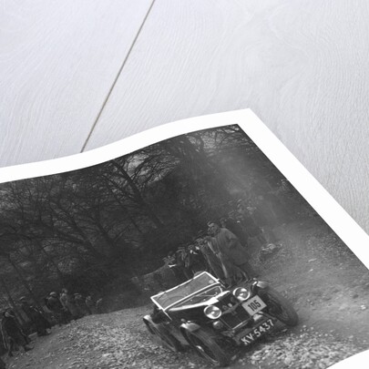 MG J2 of Mrs MM Riley climbing Nailsworth Ladder, Sunbac Colmore Trial, Gloucestershire, 1934 by Bill Brunell