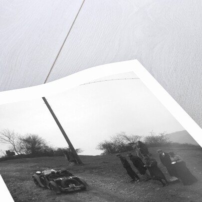 Singer of CV Glass climbing Nailsworth Ladder, Sunbac Colmore Trial, Gloucestershire, 1934 by Bill Brunell