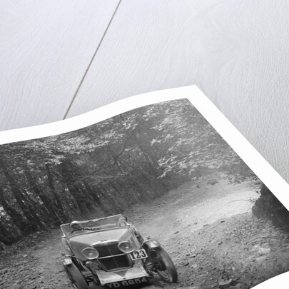 MG J2 competing in the B&HMC Brighton-Beer Trial, Fingle Bridge Hill, Devon, 1934 by Bill Brunell