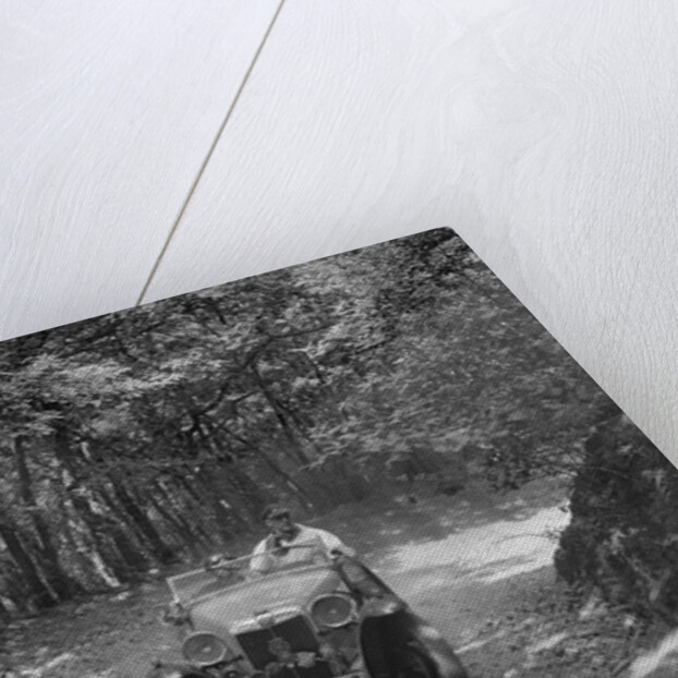 MG Magna competing in the B&HMC Brighton-Beer Trial, Fingle Bridge Hill, Devon, 1934 by Bill Brunell