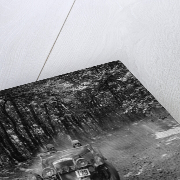 Hillman Aero Minx competing in the B&HMC Brighton-Beer Trial, Fingle Bridge Hill, Devon, 1934 by Bill Brunell