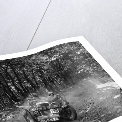 Hillman Aero Minx competing in the B&HMC Brighton-Beer Trial, Fingle Bridge Hill, Devon, 1934 by Bill Brunell