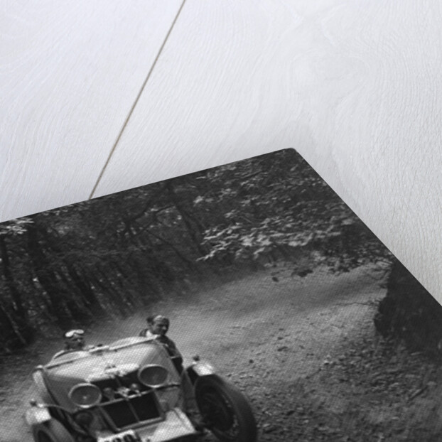 MG J2 competing in the B&HMC Brighton-Beer Trial, Fingle Bridge Hill, Devon, 1934 by Bill Brunell