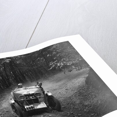 MG J2 competing in the B&HMC Brighton-Beer Trial, Fingle Bridge Hill, Devon, 1934 by Bill Brunell