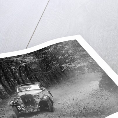 Singer coupe competing in the B&HMC Brighton-Beer Trial, Fingle Bridge Hill, Devon, 1934 by Bill Brunell