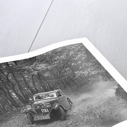 Singer coupe competing in the B&HMC Brighton-Beer Trial, Fingle Bridge Hill, Devon, 1934 by Bill Brunell