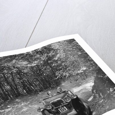 MG J2 competing in the B&HMC Brighton-Beer Trial, Fingle Bridge Hill, Devon, 1934 by Bill Brunell