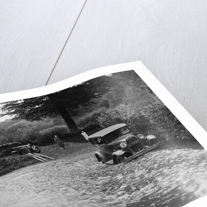 Ford Model A of JW Robbins fording the River Exe at Yealscombe, Devon, JCC Lynton Trial, 1932 by Bill Brunell