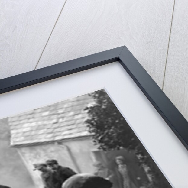 Morris or MG 14/28 of MH Fortlage receiving a push in the JCC Lynton Trial, 1932 by Bill Brunell