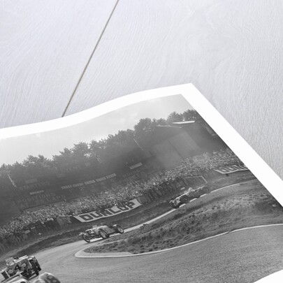 LG Johnson's Frazer-Nash BMW 328 leading two MG PBs, Imperial Trophy, Crystal Palace, 1939 by Bill Brunell