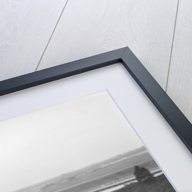 Talbot 95 Special of GA Wooding racing on the banking at Brooklands, 1938 or 1939 by Bill Brunell