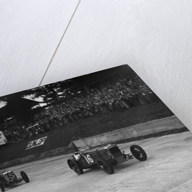 Frazer-Nash, MG and HRG racing at Brooklands, 1938 or 1939 by Bill Brunell