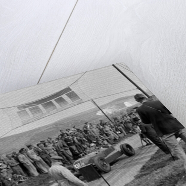 CK Mortimer's Alta with twin rear wheels on the start line at the Lewes Speed Trials, Sussex, 1938 by Bill Brunell