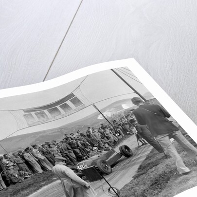 CK Mortimer's Alta with twin rear wheels on the start line at the Lewes Speed Trials, Sussex, 1938 by Bill Brunell