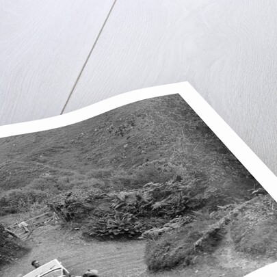 1934 Triumph taking part in a motoring trial in Devon, late 1930s by Bill Brunell