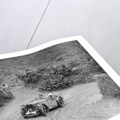 1934 MG PA of the Cream Cracker team taking part in a motoring trial in Devon, late 1930s by Bill Brunell