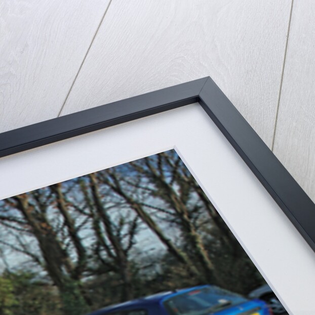Car Park attendant recording car registration numbers by Unknown