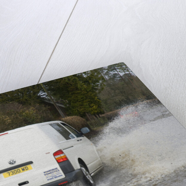 Van driving through Floods at Beauleu 2008 by Unknown