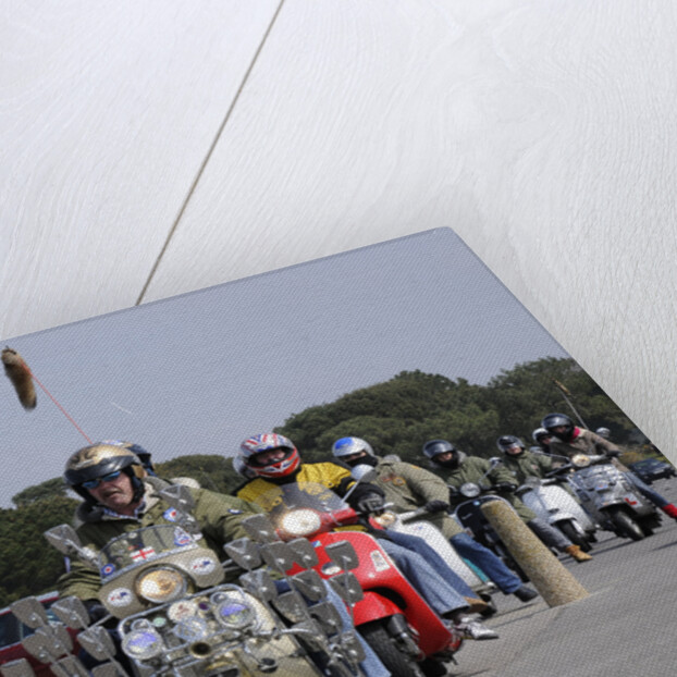 Group of Mods on their Scooters at Mudeford 2008 by Unknown