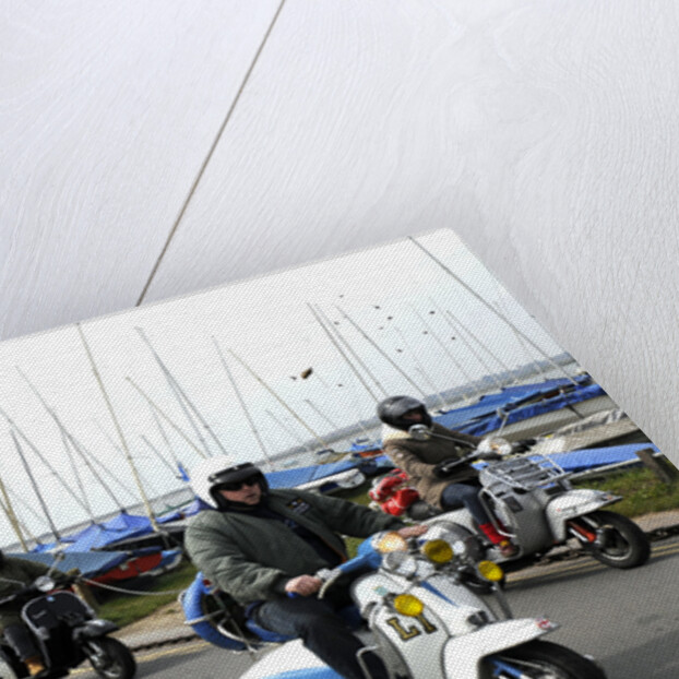 Group of Mods on their Scooters at Mudeford 2008 by Unknown