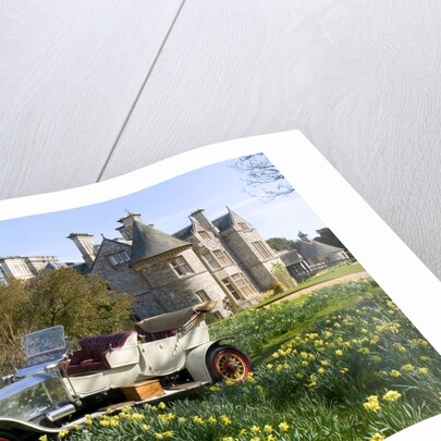 1909 Rolls Royce in front of Palace House, Beaulieu by Unknown