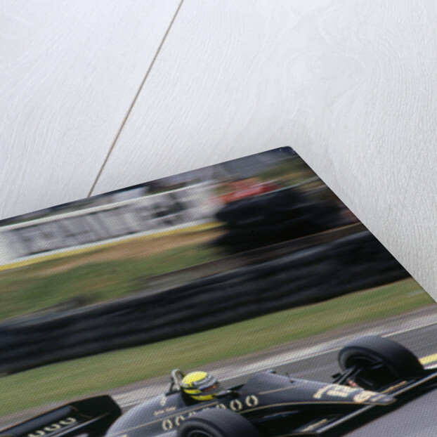 Ayrton Senna in the Lotus 98T at 1985 British Grand Prix Brands Hatch by Unknown