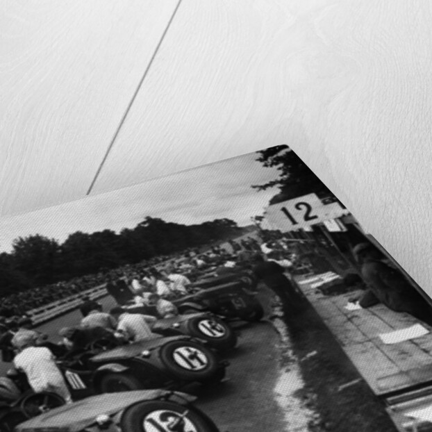 1930 O.M. works cars ready for start of 1930 Irish Grand Prix by Unknown