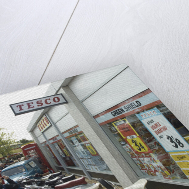 2011 Goodwood Revival Meeting, Tesco retro shop and scooters by Unknown