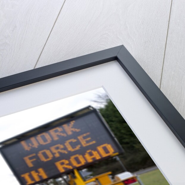 Mobile road matrix sign by Anonymous