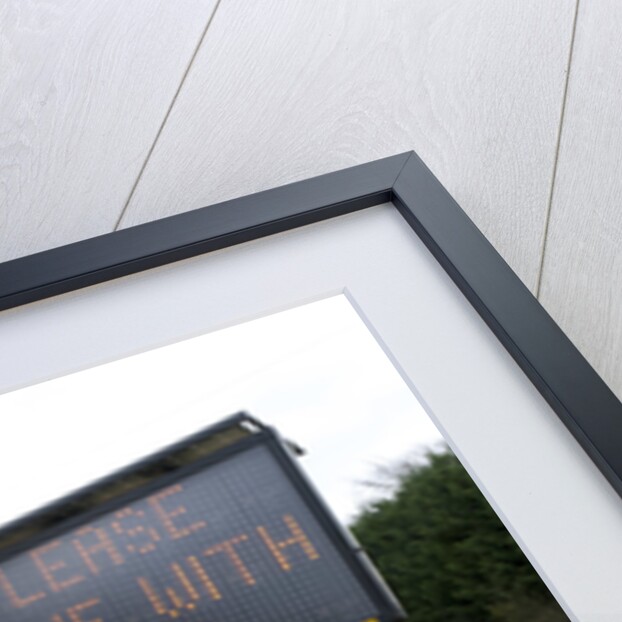 Mobile road matrix sign by Anonymous