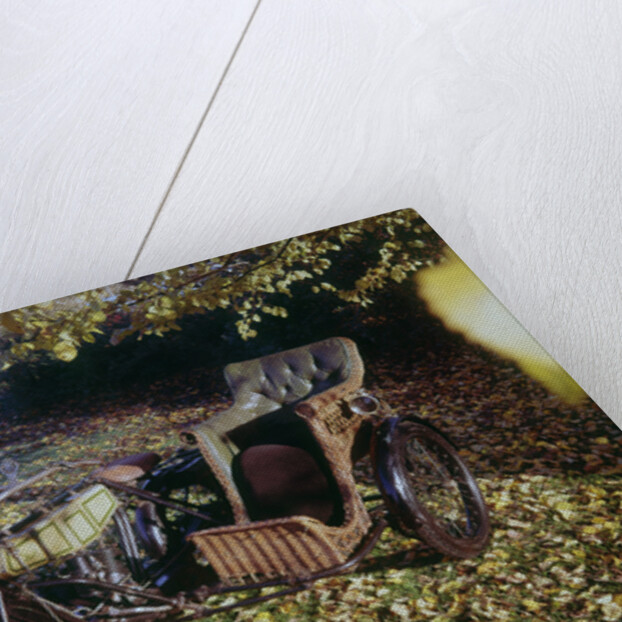 1913 BAT motorcycle with wicker sidecar by Unknown