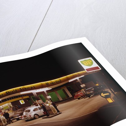 1970's BP petrol station Forecourt by Unknown