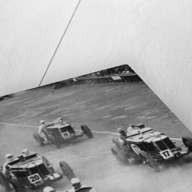 1933 Ulster TT, MG Magnette K3 Nuvolari, car number 17, trails Riley by Unknown