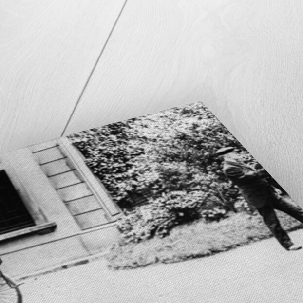 Peugeot 1896 with C.R. Rolls driving and Red flag in front by Anonymous