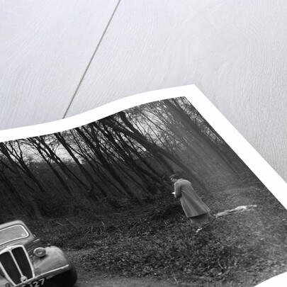 Standard Nine at the Standard Car Owners Club Southern Counties Trial, Hale Wood, Chilterns, 1938 by Bill Brunell