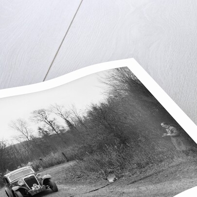 1935 Singer 9 fixed-head coupe competing in the Great West Motor Club Thatcher Trophy, 1938 by Bill Brunell