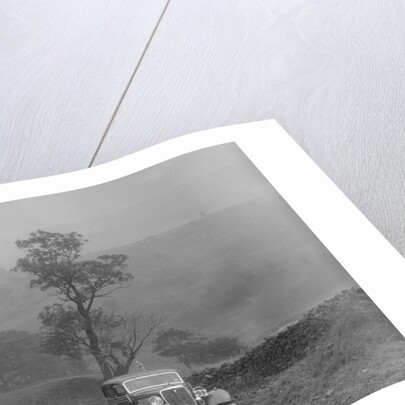 Ford V8 saloon of AKB Clarkson competing in the MCC Sporting Trial, 1935 by Bill Brunell