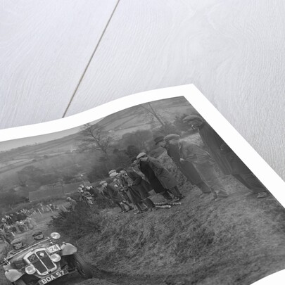 Austin 7 Grasshopper of WH Scriven competing in the MG Car Club Midland Centre Trial, 1938 by Bill Brunell
