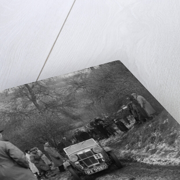 Cycle-winged MG J2 of JR Temple competing at the Sunbac Colmore Trial, Gloucestershire, 1933 by Bill Brunell