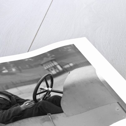 Bertie Kensington Moir in an Aston Martin crude test body, Brooklands, c1921 by Bill Brunell