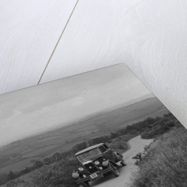 Riley Monaco saloon of VJ Fishleigh competing in the MCC Torquay Rally, 1938 by Bill Brunell