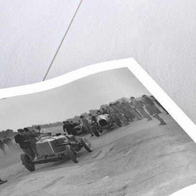 Lea-Francis, Delage and Bentley at a Surbiton Motor Club race meeting, Brooklands, Surrey, 1928 by Bill Brunell