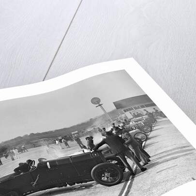 21.5 litre Benz of GK Clowes at a Surbiton Motor Club race meeting, Brooklands, Surrey, 1928 by Bill Brunell