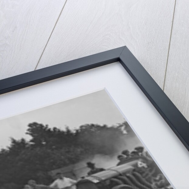 Fiat, Bugatti and Benz competing at a Surbiton Motor Club race meeting, Brooklands, Surrey, 1928 by Bill Brunell