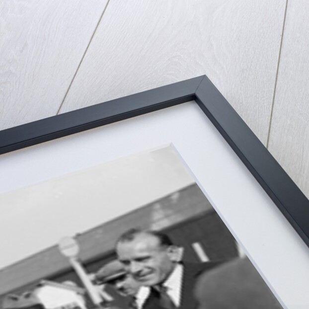 EL Bouts and his Sunbeam, Surbiton Motor Club race meeting, Brooklands, Surrey, 1928 by Bill Brunell